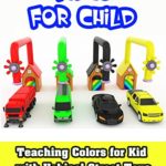 Teaching colors for kid with Vehical Street Toys and Garage Car