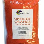 Colors of Love Orange Holi Color Powder – 1 Pound Bag – Ideal for color run events, bath bombs, youth group color wars, Holi events and more!