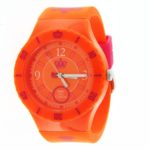 Juicy Couture Women’s ‘Taylor’ Quartz Plastic and Rubber Casual Watch, Color:Orange (Model: 1900852)
