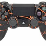 Hand Airbrushed Color Burst Playstation 4 Custom Controller (Orange)
