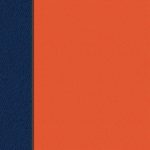 Blue-Orange School Colors Notebook — Creative Journal: 7×10, Cream Paper, 5mm Dot Grid, 184 Pages