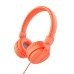 gorsun Kids Headphones, Lightweight Stereo Portable Wired Headphones for Kids Adults Adjustable Headband Headset for Cellphones Smartphones iPhone Laptop Computer Mp3/4 Earphones(Orange)