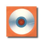 100 x Orange Color Paper CD / DVD Disc Sleeves With Flap & Clear Window #CDIWWFOR – Perfect for Organizing & Storing CDs and DVD Discs!