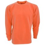 Comfort Colors Adults Unisex Crew Neck Sweatshirt (M) (Neon Red Orange)