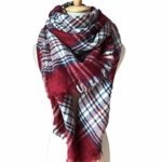 WINCAN Soft Warm Tartan Plaid Scarf Shawl Cape Blanket Scarves Fashion Wrap