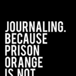 Journaling Because Prison Orange Is Not My Color: 110-Page Funny Soft Cover Sarcastic Blank Lined Journal Makes Great Boss, Coworker or Manager Gift
