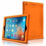 Armera iPad 9.7 2018 2017 Case – [Wave Bumper Series] Rugged Light Weight Anti Slip Kids Friendly Shock Proof Silicone Protective Cover for iPad 6th / 5th Gen, Orange