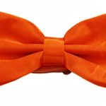 Soophen Pre Tied Mens Adjustable Bow Tie Orange