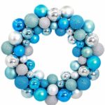Hot Sale! Clearance!Todaies Christmas 55 Balls Wreath Door Wall Ornament Garland Decoration (34.5734.5CM, Blue)