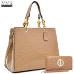 MMK collection Women’s Handbag~Fashion vegan leather Satchel Handbag~ Perfect size Designer women’s Tote handbags