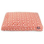 Orange Aruba Large Rectangle Indoor Outdoor Pet Dog Bed With Removable Washable Cover By Majestic Pet Products