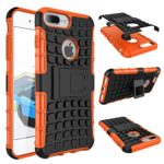 Suntechor Armor Case for Apple iPhone 7 Plus Heavy Duty Hybrid Protective Case Shockproof Hard Cover (Orange)