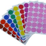 Dot Sticker 1 inch 25 mm Color Labels in Green, Yellow, Pink, Purple, Orange, Brown, Blue and Red dots Sticker – 768 Pack by Royal Green