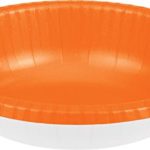Creative Converting 173282 Paper Bowls 20 OZ, Sunkissed Orange