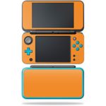 MightySkins Skin for Nintendo New 2DS XL – Solid Orange | Protective, Durable, and Unique Vinyl Decal wrap Cover | Easy to Apply, Remove, and Change Styles | Made in The USA