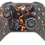 Hand Airbrushed Color Burst Xbox One Wireless Custom Controller (Orange)