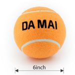 Da Mai Orange Color 6 inch Tennis Ball for Sports and Pet Toys Dogs Outdoor Sports Cricket (6”)