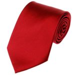 Men’s Smooth Satin Solid Color Extra Long XL Necktie