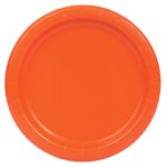 Orange Paper Plates, 16ct