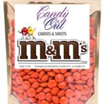 Orange m&m 1 Pound Milk Chocolate in CandyOut Sealed Stand Up Bag
