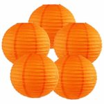 Just Artifacts 8″ Orange Paper Lanterns (Set of 5) – Click for more Chinese/Japanese Paper Lantern Colors & Sizes!