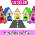 Learn Colors with Toy Truck Street Vehicles Garage