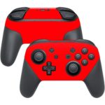 MightySkins Skin for Nintendo Switch Pro Controller – Solid Red | Protective, Durable, and Unique Vinyl Decal wrap Cover | Easy to Apply, Remove, and Change Styles | Made in The USA
