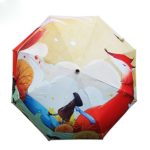 Saiveina 47 Inch Auto Open Straight Strong Durable Umbrella, 190T Fiber Waterproof Windproof Sport Umbrella 16 Ribs