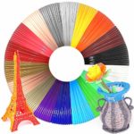 WESEN 3D Pen/Printer Filament Refills 3D Printing Drawing Pen Filament 1.75mm PLA of 18 Vibrant Colors 20 Feet- Total 360 Feet