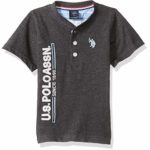 U.S. Polo Assn. Boys’ Short Sleeve Solid Henley T-Shirt