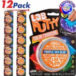 Putty Color Changing Heat Sensitive (Pack of 12) and a Bouncy Ball by JA-RU 6 Orange and Purple | Item #OP9576-12p