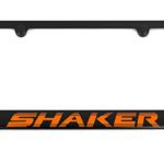 Dodge Challenger R/T Shaker License Plate Frame – Satin Black – More Colors Available (Orange)