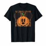 Disney Mickey Mouse Pumpkin Web Halloween T Shirt