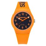 Superdry ‘Urban’ Quartz Plastic and Silicone Dress Watch, Color:Orange (Model: SYG164O)