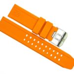 LUMINOX 23mm Rubber Strap EVO Watch Band 3050 3950 Colormark Navy Seal Orange