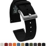 Barton Canvas Quick Release Watch Band Straps – Choose Color & Width – 18mm, 20mm, 22mm