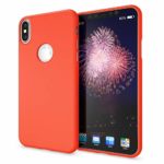 NALIA Case Compatible with iPhone Xs Max, Ultra-Thin Luminous Neon Back-Cover Silicone Protector Rubber Soft Skin, Flexible Protective Shockproof Slim Gel Bumper Smart-Phone Back-Case, Color:Orange