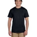 Fruit of the Loom 5 Oz., 100% Heavy Cotton Hd T-Shirt (3931)- Black,Small