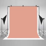 COMOPHOTO Orange Photography Backdrop Solid Color Seamless Reused Collapsible Polyester Photography Background for Photo Booth Props