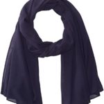 Love Lakeside Modern, Chiffon Silk Blend Solid Color Oblong Scarf