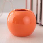 Cute Plants Planter Pots Decorative Bud Vase Succulent Vases Garden Pots Various 7 Colors (One Orange)