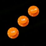 Strat style Guitar Control knobs Set (2 Tones, 1 Volume) ,Orange