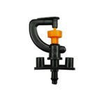 JTW-10 set – 360 Degree Garden Lawn Greenhouse And Irrigation Micro Adjustable Sprinkler Heads with Shelf HF plastic black orange color