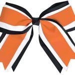 Jumbo 3 Color Hair Bow Orange