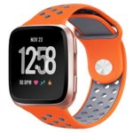 NO1seller Top Bands Compatible for Fitbit Versa Small Large, Soft Silicone Sport Strap with Ventilation Holes Replacement Wristband for Fitbit Versa Fitness Smart Watch Women Men