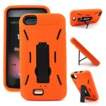 For BLU Studio 5.0 C / CE D536u / D536L , D536X D536 Heavy Duty Kickstand Case Perfect FIT Many Colors Available (Orange on Black)
