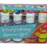 Bakerpan Food Coloring Squeeze Gel .7 oz Bottles, For Icing, Cakes, Set of 8 Colors