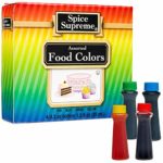 3 Pk. Spice Supreme Assorted Food Colors Red Blue Green Yellow 1.2 Oz