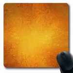 Ahawoso Mousepads Label Yellow Rustic Bright Autumn Colors Orange Red Brown Vintage Rust Gold Copper Fall Warm Design Oblong Shape 7.9 x 9.5 Inches Non-Slip Gaming Mouse Pad Rubber Oblong Mat