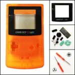Gametown New Full Housing Shell Case Cover Pack with Screwdriver for Nintendo Game boy Color GBC Repair Part-Clear Orange